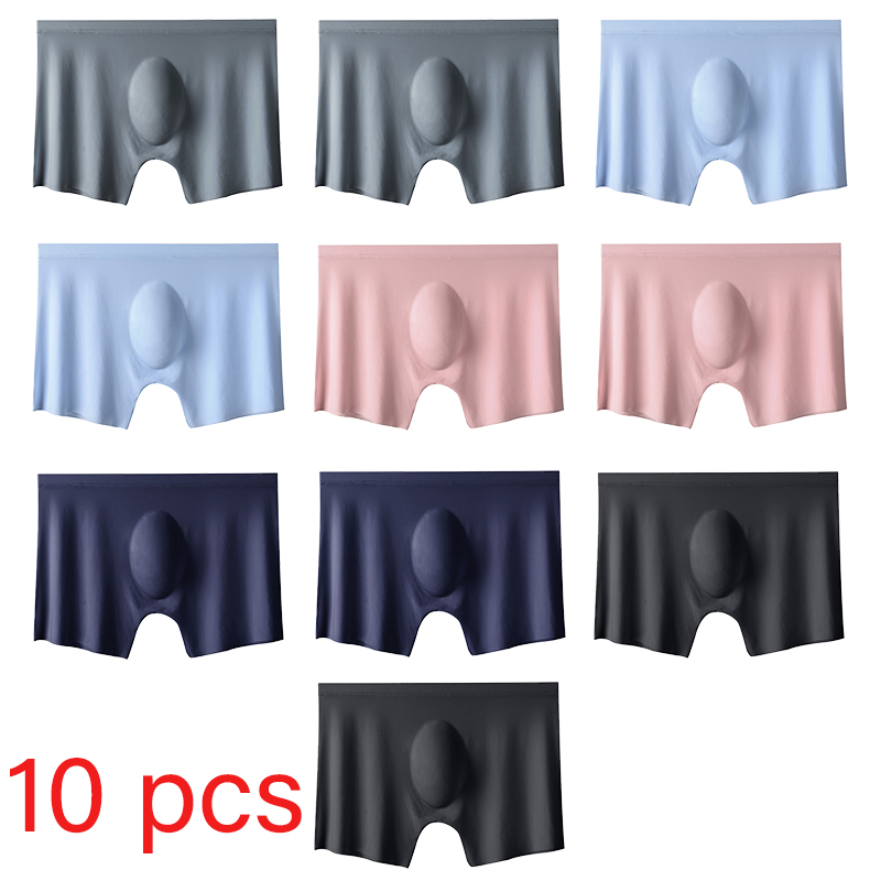 Boxer Shorts Modal - 10 stks/partij mannen Zomer Ijs Zijde