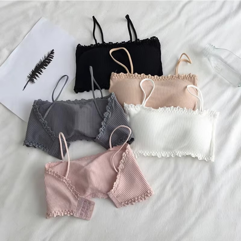 Suspender Tank Top - Katoenen bh voor dames Vrouwelijke tube-top
