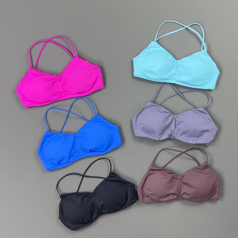 Suspender Tank Top - HISTELLO Sportbeha met ruches aan de