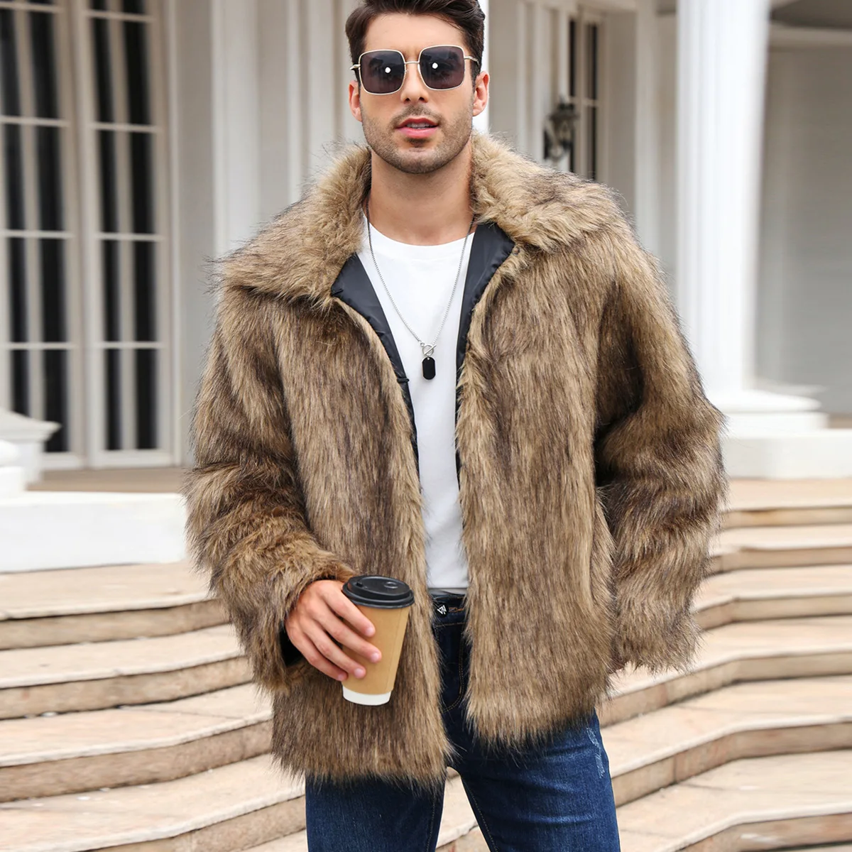 Mannen Faux Vossenbont Jas Jas - Thermal Long John recensie en prijs