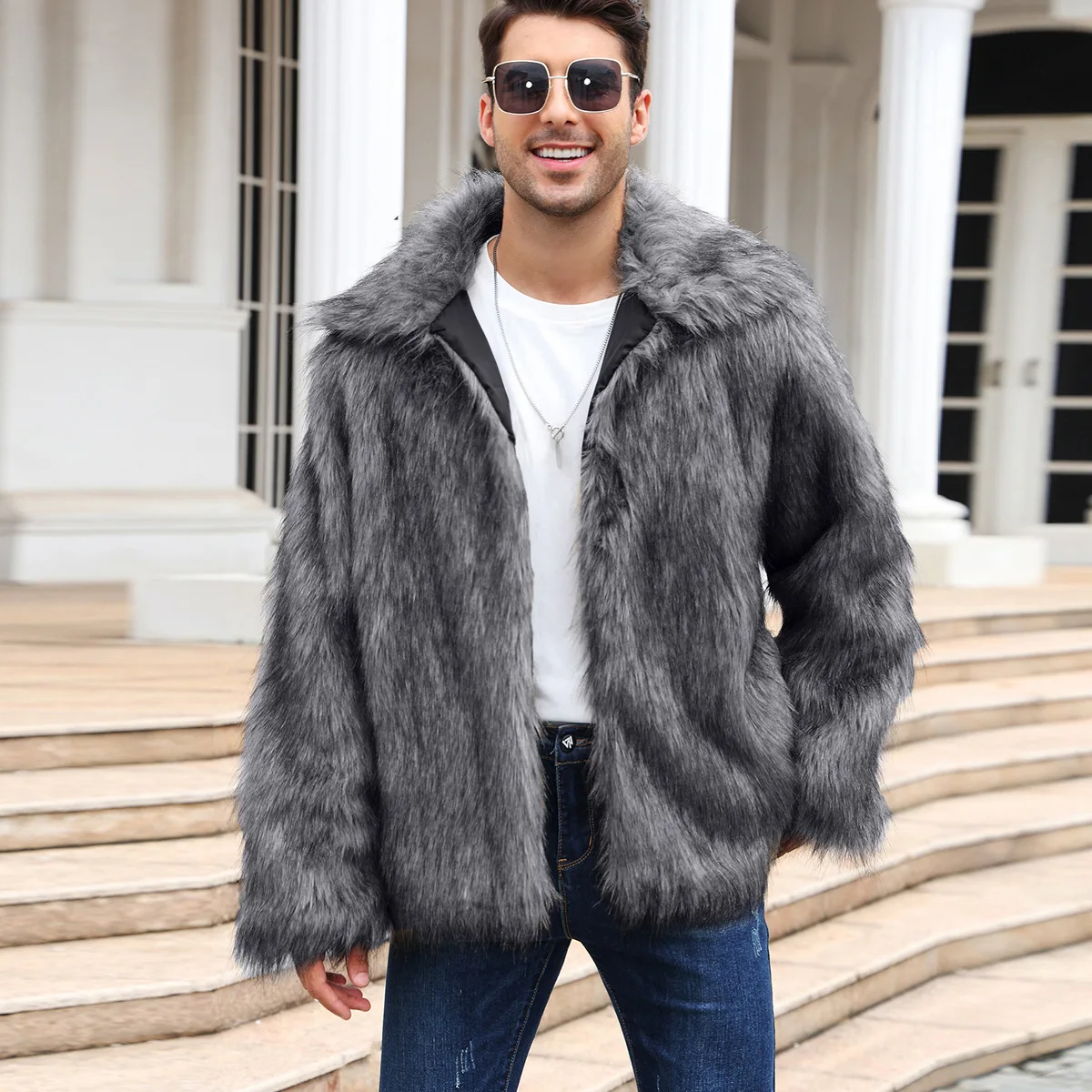 Mannen Faux Vossenbont Jas Jas - Thermal Long John recensie en prijs